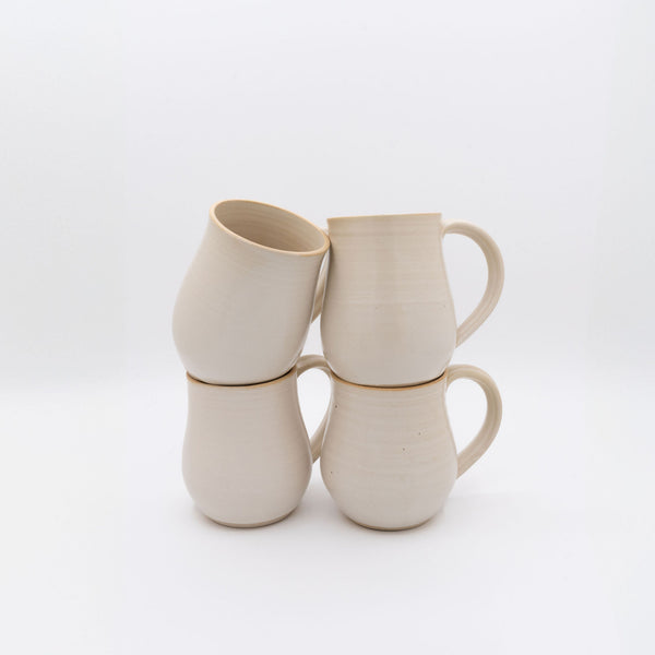 Honeypot Mug 4-Pack - Clotted Cream