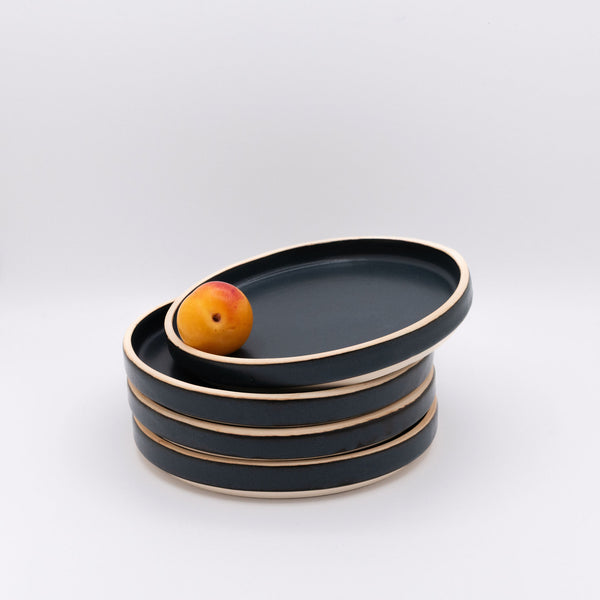 Breakfast Plate 4-Pack - Storm Cloud