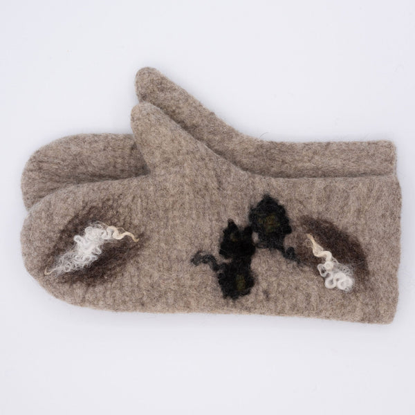Felted Merino Wool Oven Mitts