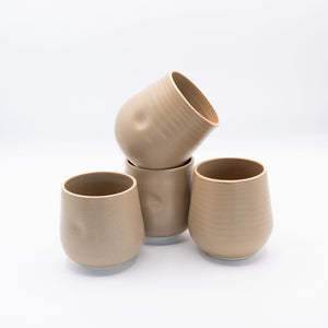 Thumbprint Tumbler 4-Pack - Latte