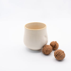 Thumbprint Tumbler - Clotted Cream